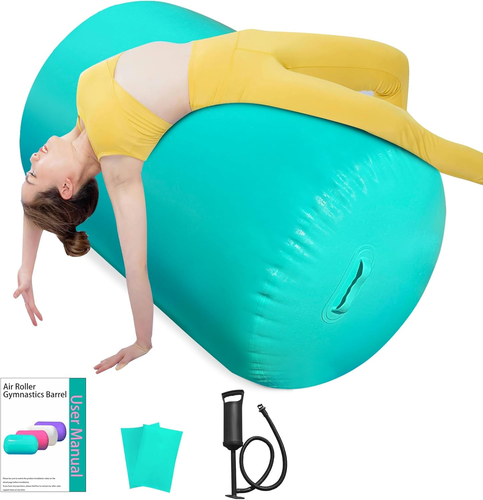 Air Roller Gymnastikfass, Air Track Tumbling Matte Ausrüstung aufblasbares Fass - Bild 1 von 6
