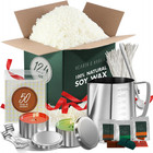 Soy Wax for Candle Making - Natural Soy Wax Flakes, 12.4 Oz Bag, 2 Candle Tins,