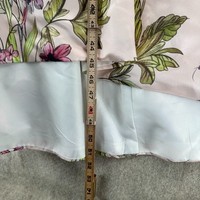 A-Line Mother of the Bride Dress  Floral Tafetta Hi Low Wedding Bridesmaid 10 10