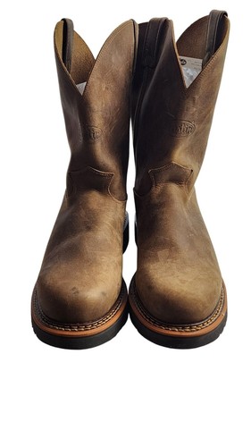 Neu ohne Karton Justin Work Herren Bauplan weiche Spitze zum Überziehen Arbeitsstiefel - 4440 Größe 13D - Bild 2 von 9