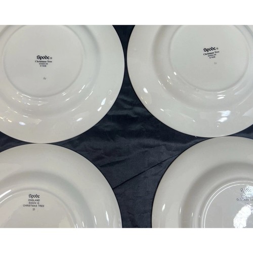 Spode Christmas Tree Party Plates 6” D Set of 5 Made in England S3324 - Picture 8 of 12