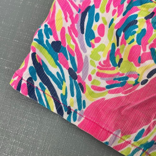 Lilly Pulitzer Girls Pink Palm Reader Shorts Size 7 - Picture 2 of 7