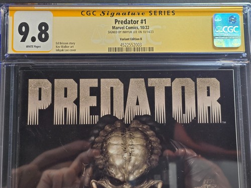 PREDATOR #1 CGC SS SIGNATURE SERIES 9.8 SIGNED BY INHYUK LEE 2022 VARIANT B ED. - Picture 2 of 4