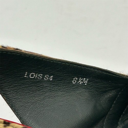 Tacones Donald J Pliner para mujer con estampado de leopardo talla 8,5 cuero rojo - Imagen 12 de 12