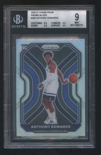 BGS 9 ANTHONY EDWARDS 2020 PANINI PRIZM SILVER ROOKIE RC SP   HOT  ANTMAN