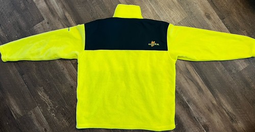 Columbia Fleece Jacket Oregon Ducks Full Zip Men’s XL NCAA College Yellow - Picture 2 of 5