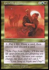 MTG English Unfulfilled Desires NM Normal Mirage