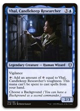 Vhal, Candlekeep Researcher #102 (NM) Baldur's Gate CLB Magic MTG