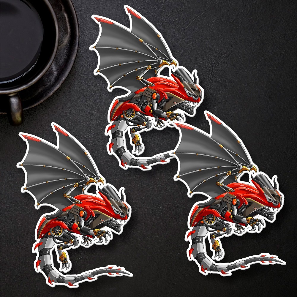 Kawasaki ZX14R Dragon 2012-2025 Stickers - Set of 3 KissCut