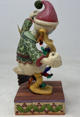 Jim Shore "Santa's High Strung Helper" Disney Donald Duck Christmas #4008064 - Picture 2 of 9
