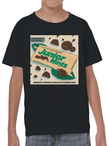 Officially Licensed Junior Mints Chocolate Delight Youth's T-shirt - Picture 2 of 6