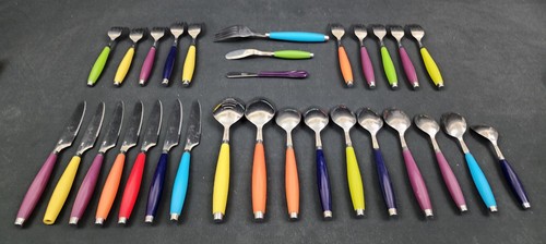 30 PCS FIESTAWARE FLATWARE VARIETY SILVERWARE BUTTER KNIVES SPOONS FORKS MORE! - Picture 13 of 22