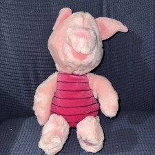 Disney Store Exclusive PIGLET Winnie the Pooh Plush Stuffed Animal 13" w/ SEAL