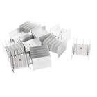 Dissipatore in alluminio per IC MOSFET 30x30x25 mm (10 pezzi)