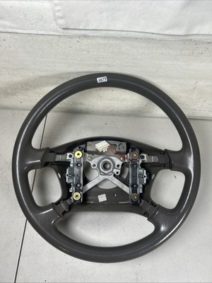 01-02 TOYOTA TUNDRA SEQUOIA RUBBER STEERING WHEEL NO CRUISE CONTROL BROWN OEM