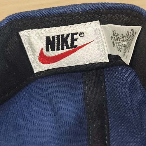 Vintage Nike Mütze 90er Center Swoosh Navy Blau Snap Back Cap Tag - Bild 7 von 12