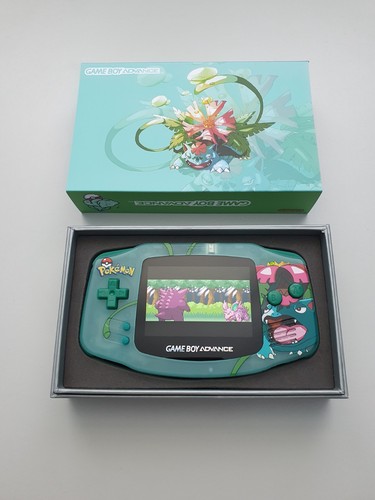 GBA Konsole Venusaur Pokemon Box OVP | Nintendo GameBoy Advance IPS V5  LCD 3.0 - Bild 1 von 14