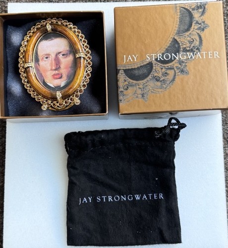 NEU JAY STRONGWATER KLEINER OVALER RAHMEN EMAILLE SWAROVSKI KRISTALLE mit BOX - Bild 2 von 17