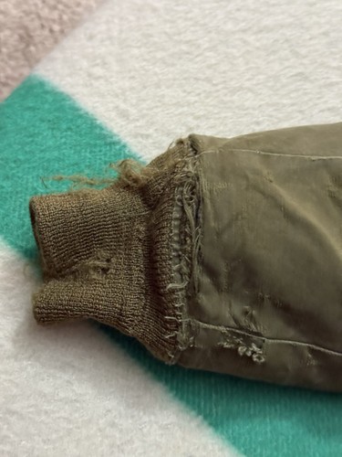 40s WW2 US ARMY M43 M-1943 Field Jacket Pile Liner Medium M Thrashed Distressed - Picture 23 of 24