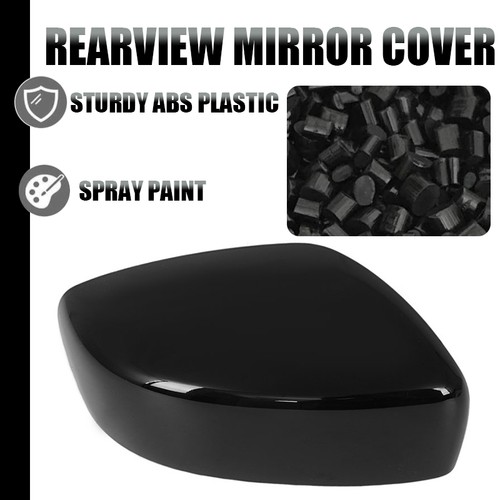 Gloss Black Right Side Mirror Cover Caps Replacement For 08-13 INFINITI G25 G37 - Picture 5 of 12