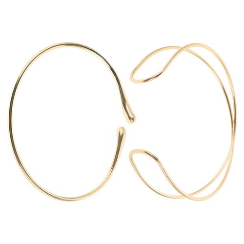  2 Stck. Damen Armschmuck Minimalistisch Manschette Armreif Armband Verstellbar Offen Arm Band - Bild 7 von 17