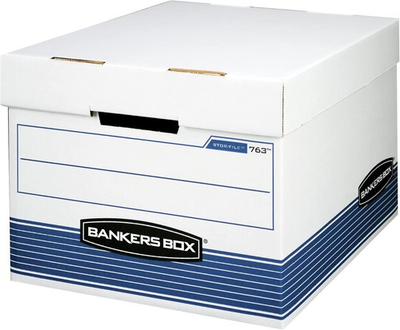 #ad Bankers Box 20 Pack Medium Duty File Storage Boxes with Lids FastFold Assembly $115.56