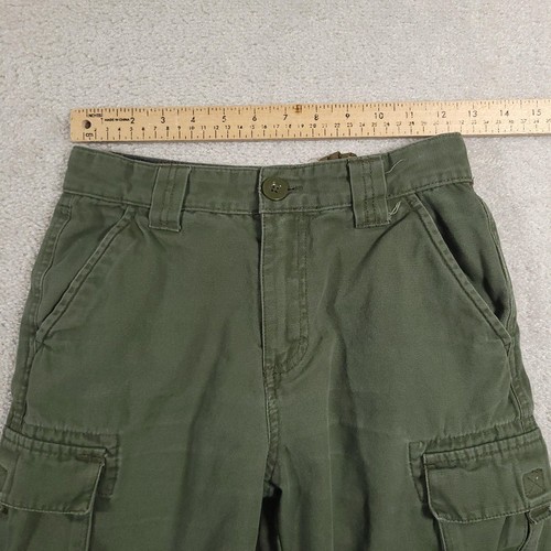 Boy Scouts of America Uniform Canvas Shorts Youth 12 Green Cargo Outdoor BSA - Picture 9 of 13