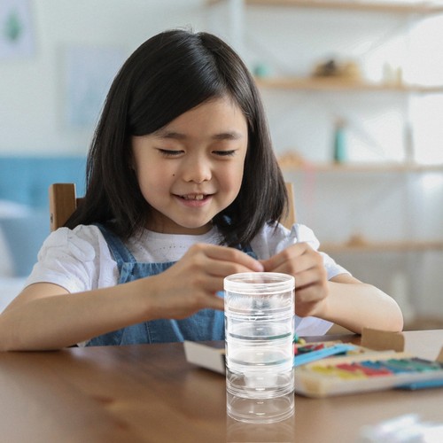 5 Layer Plastic Organizer Box Round Stackable Bead Containers Stacking Storage - Picture 5 of 12