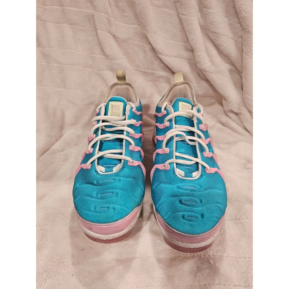 Nike Air Max VaporMax Plus Teal Pink Womens Sneakers Size 8 Shoes - Image 2 of 4