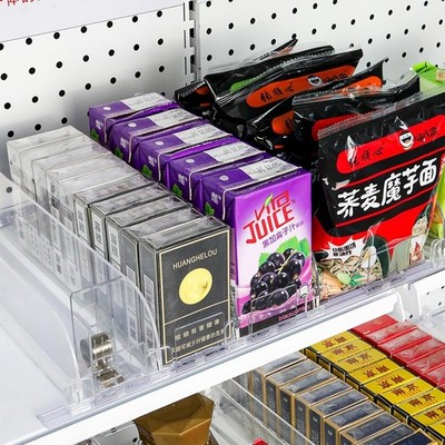 9-Pack Spring Loaded Retail Shelf Pusher Adjustable Width 24'' W x 11.5''D