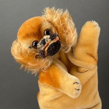 Rare STEIFF Peky Hand Puppet 1963-64 Vintage German Puppy Pekingese Dog Toy