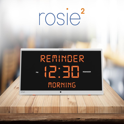 Simpl Rosie Reminder Large Display Talking Alarm Clock – 25 Personalized Voice R - Picture 5 of 12
