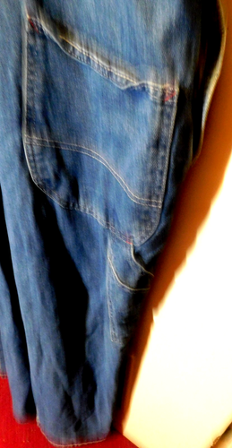 Dickies~Denim Blue Jean Carpenter Overalls 42 x 30 Made In Mexico Vintage - Picture 15 of 24