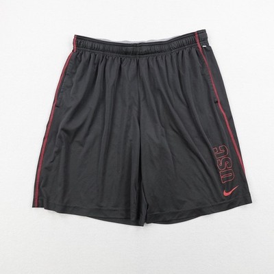 USC Trojans Shorts Mens Small Black Nike Dri Fit Basketball Athletic Warmup Gym
