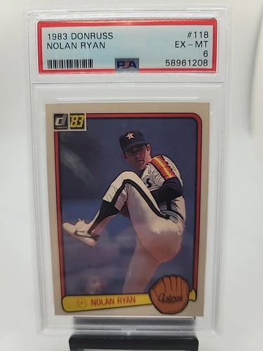 1983 Donruss Baseball Nolan Ryan #118 PSA 6