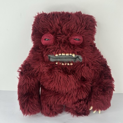 Fuggler Clawey lustiges hässliches Monster Spin Master Plüschtier rot weinrot Spielzeug Zähne 12 Zoll