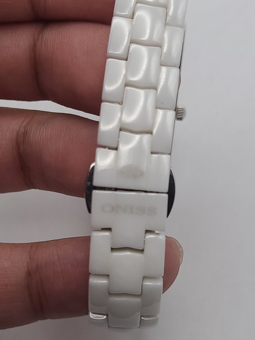 ONISS Rectangular face White Sapphire Crystal CER… - image 5