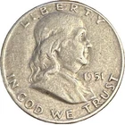 1951-D Franklin 50¢ ✔ 90% Silver ✔ Very Fine (VF) Condition ✔ @ Melt Value