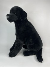 E J Prima Classic Collection LARGE Sitting Black Labrador Lab Dog Plush 23  