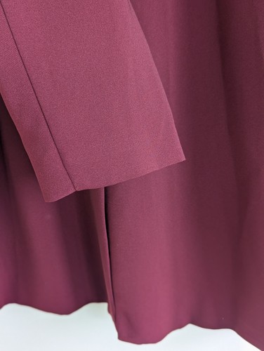 NWT Worthington Women's Blazer Suit Jacket Size 22W Burgundy Wine Red - Picture 11 of 17