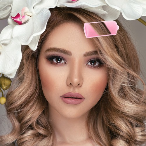 10 Pcs Hair Sponge Curler Rollers DIY Hair Styling Tool for Women Hairwear Pink - Bild 11 von 11