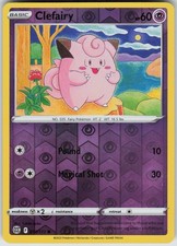 Pokemon Clefairy 053/172 SWSH09: Brilliant Stars Common Reverse Holo Near Mint