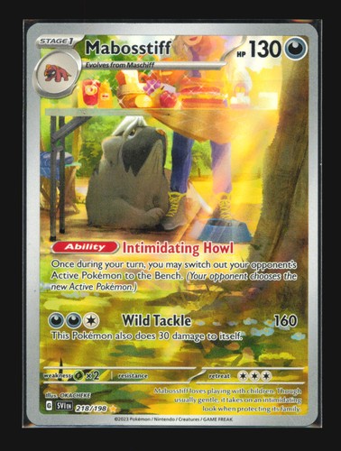 Mabosstiff 218/198 SV01: Scarlet & Violet Base Set Holo Pokémon TCG NM