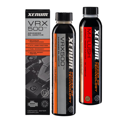 XENUM VRX500 + M FLUSH Additiv KERAMIK Antifriction 375ml Motorbehandlung