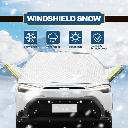Protector de cubierta de parabrisas para automóvil SUV invierno nieve lluvia polvo protección contra escarcha sombra UV - Imagen 2 de 10