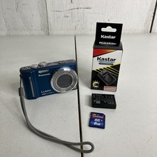 Panasonic LUMIX DMC-ZS7 12.1MP Digital Camera Blue New Battery, Charger 8GB SD