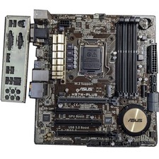 Asus H97M-Plus LGA1150 M-ATX Motherboard I/O Shield Included Used
