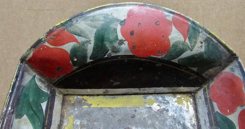 PA Antique Toleware Tray with Original Decoration and Some Wear 12.5 inches - Picture 2 of 5