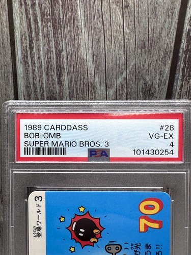 1989 Carddass Vending Super Mario Brothers 3 #28 BOB-OMB PSA Vg-ex 4 Japanese - Bild 2 von 10