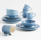 Le Creuset 16-Piece Chambray Blue Dinnerware Set - FULL COLOR